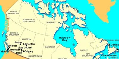 Karta över Quebec City på