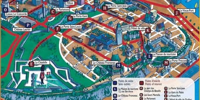 Quebec sevärdheter karta